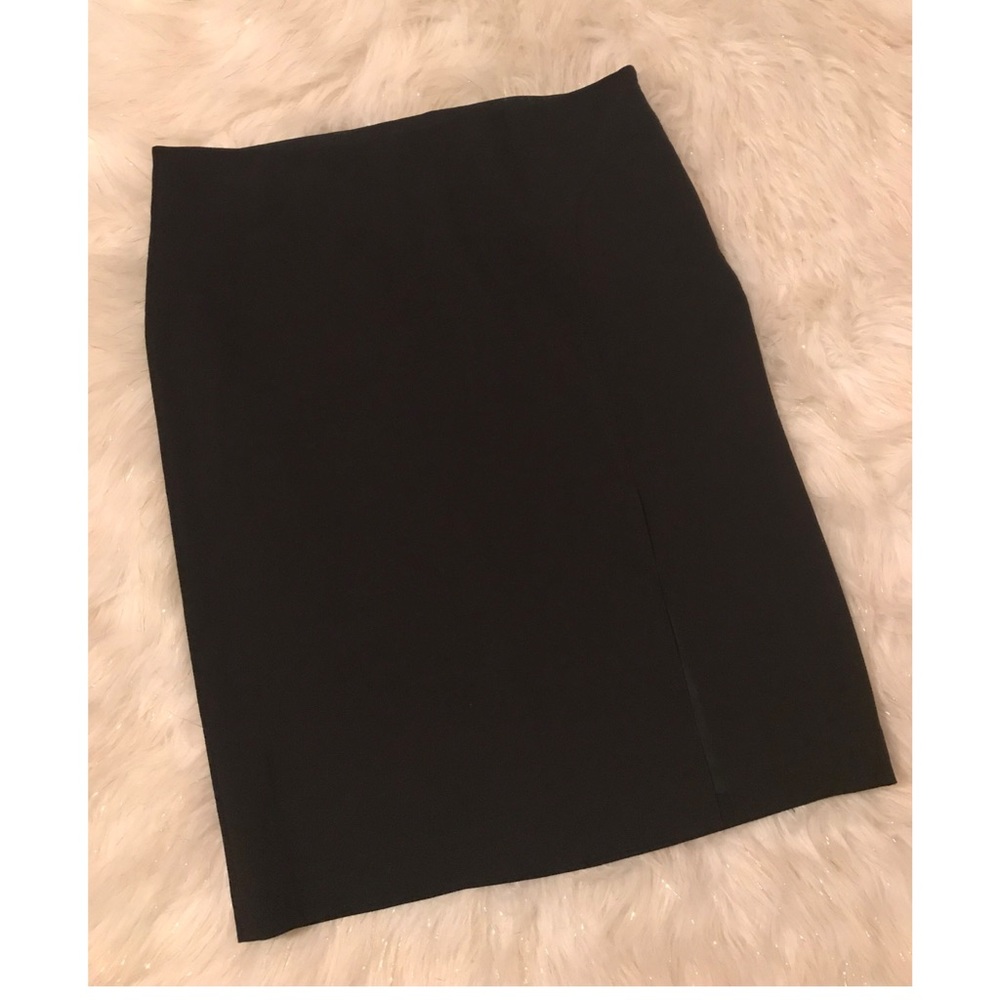 Express stretch black skirt front slit size 11/12